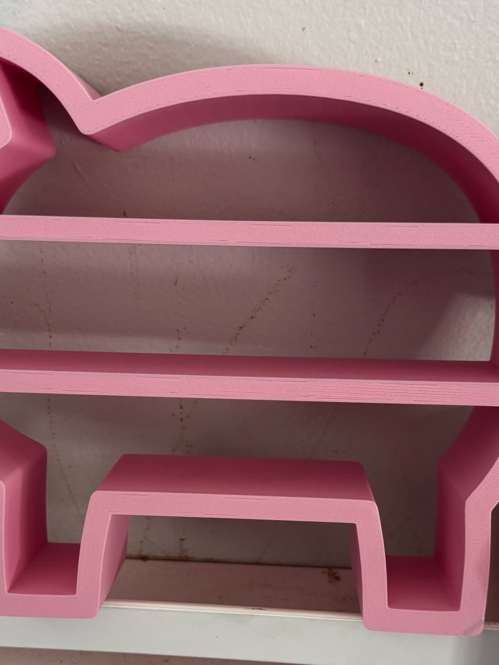 Pink Pig Shelf | Farmhouse Decor